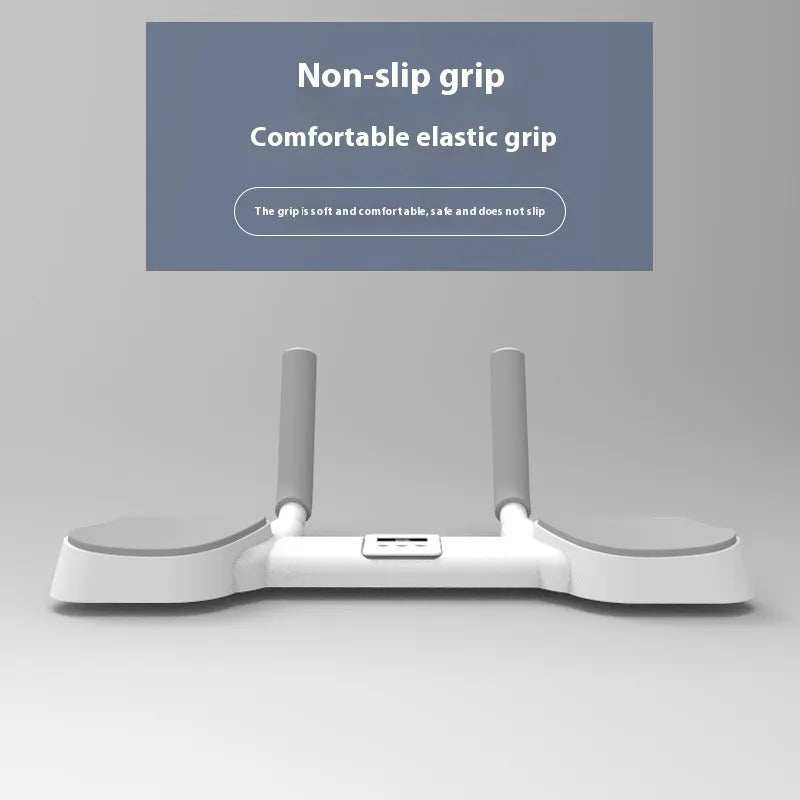 White aluminium frame flat support trainer for household exercise with ABS plastic components