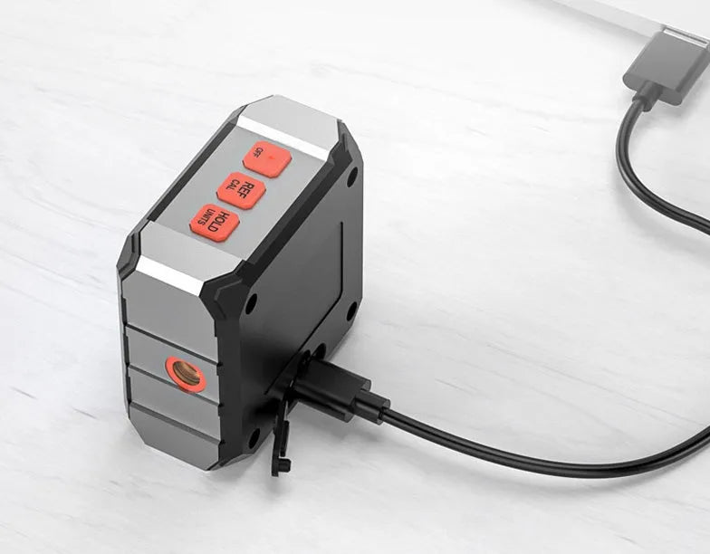 Digital laser infrared tape measure with inclinometer, alloy casing, and backlight display