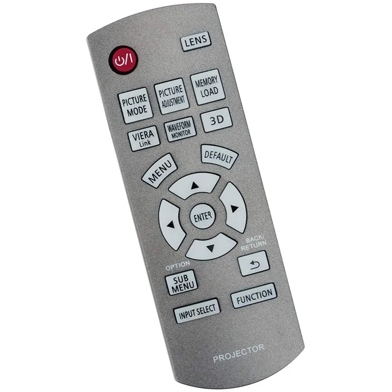 Grey plastic replacement remote control for Panasonic PT-AE8000 PT-AE7000 AR100 projector, single unit