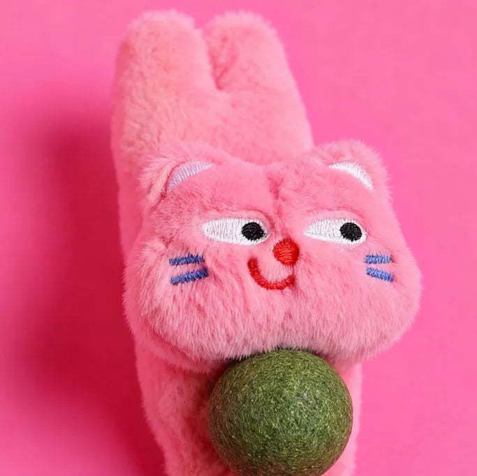 Plush catnip toy with polygonum multiflorum filling, scratch-resistant and bite-resistant, in five colours