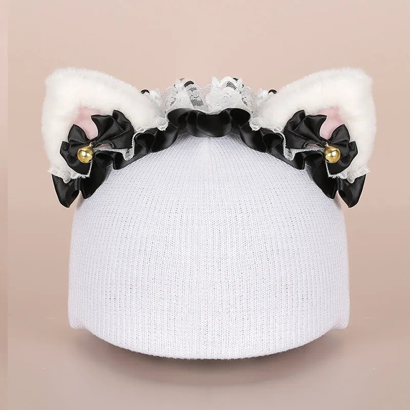 Plush cartoon character ski helmet decoration with elastic headband in assorted designs
