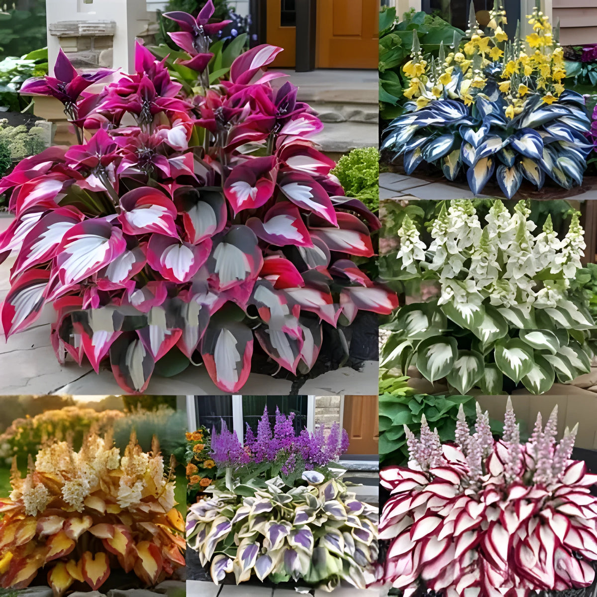 Coloured leaves jade barrettes flower seeds in OPP packaging, 50 tablets.
