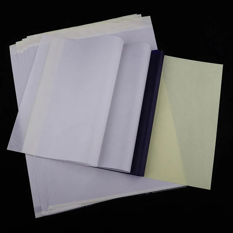 A4 tattoo transfer paper quadruple copy sheets for hand drawing line transfer with paste gel
