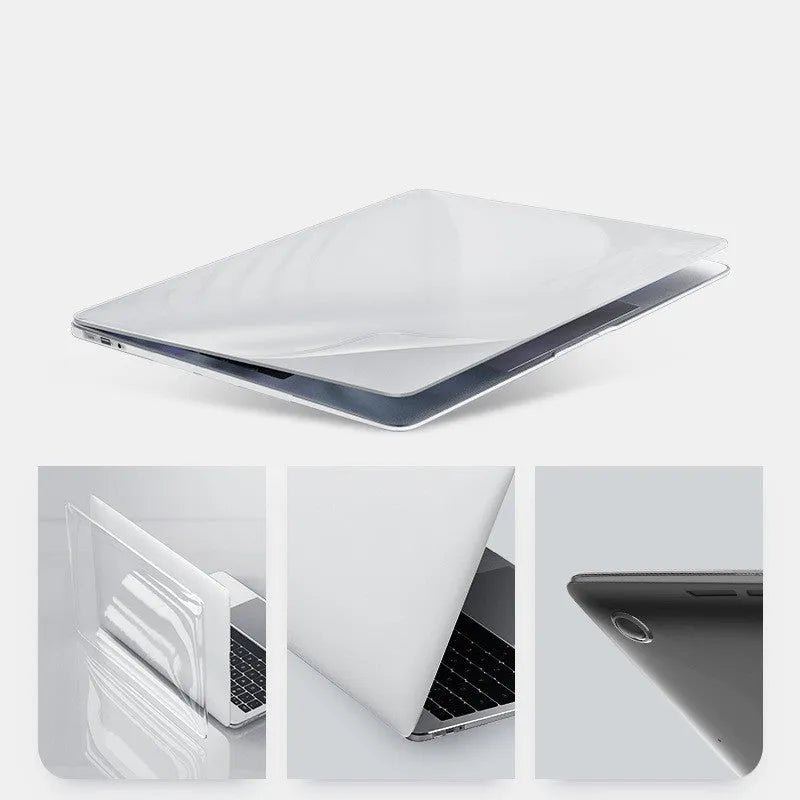 Transparent and black PC protective shells for MacBook Pro 14.2-inch and 16.2-inch laptops