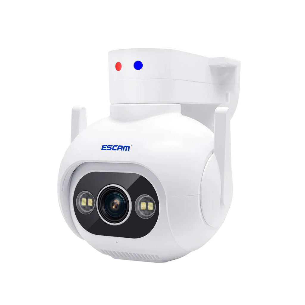Smart colour night vision security camera with wall mount bracket and 4MP resolution