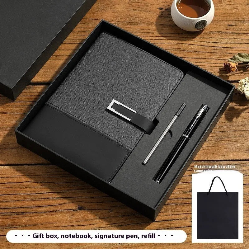 A5 soft pu leather notebook in business brown colour with wood-free paper pages