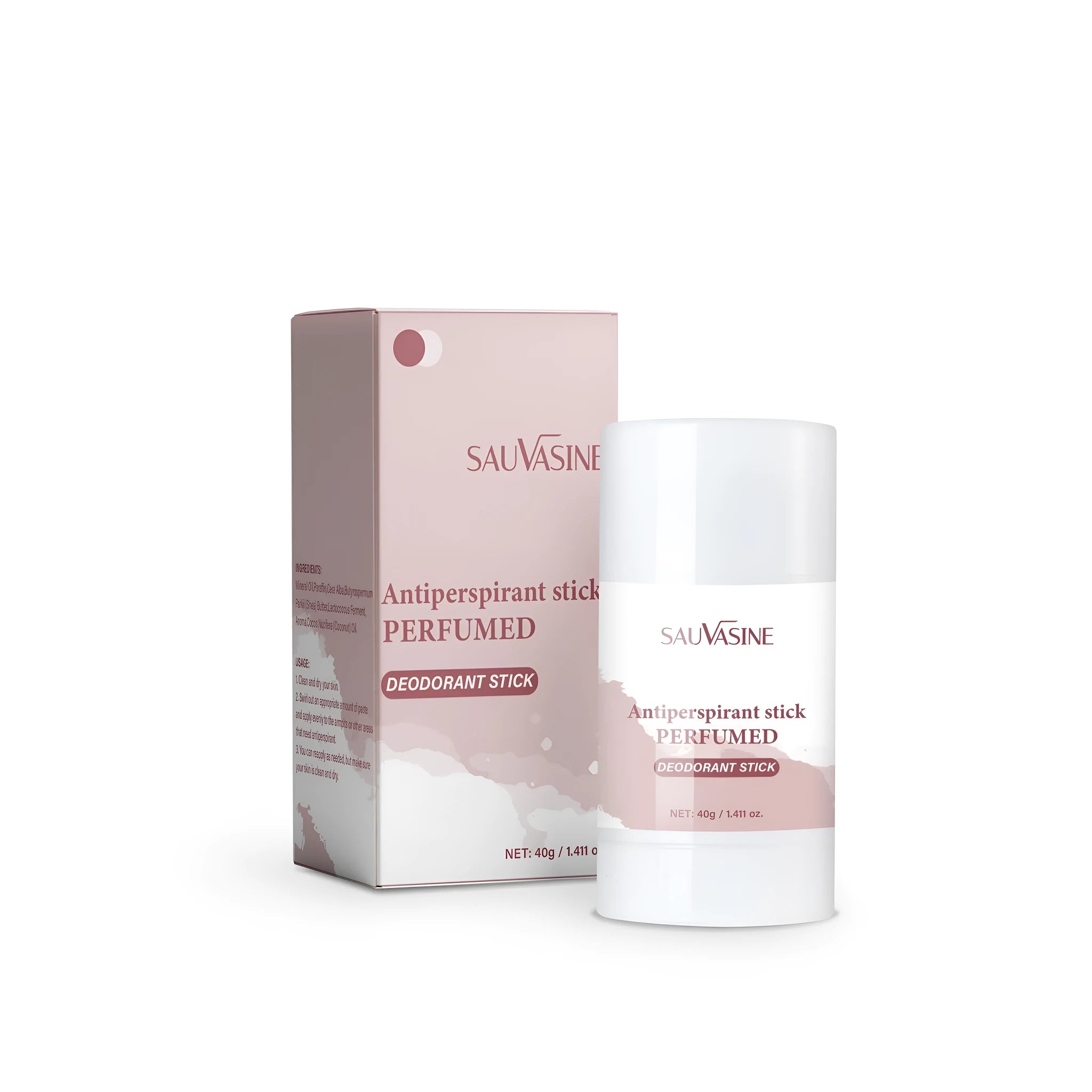 40g antiperspirant deodorant stick in solid format for underarm odour control.