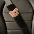 Creative cartoon plush car seat belt shoulder protector with cloud pattern, universal fit