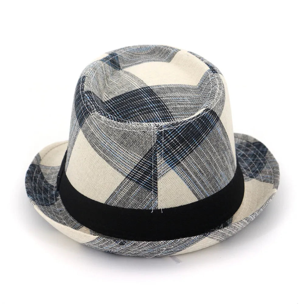 Polyester straw sun hat with bell crown and 4.5cm brim in black colour