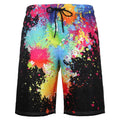 Men's octopus print beach shorts in polyester with straight leg, available in sizes S to 4XL and eight styles