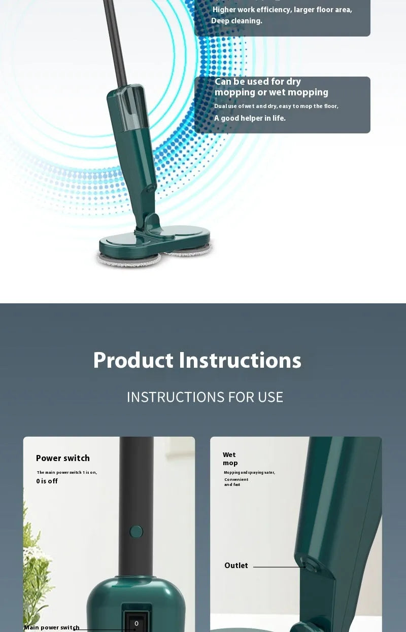 S5 Green robotic floor cleaner with sweeping brushes and water tank for mopping functions.