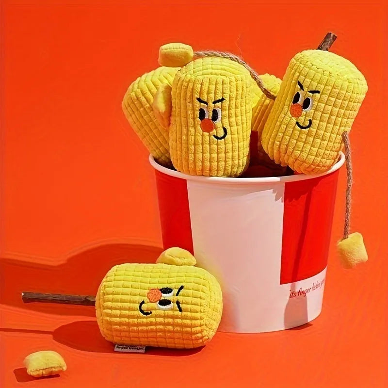 Corn cob shaped polio wood cat dental toy with catnip in Boxer or Coach design measuring 7x6x15cm
