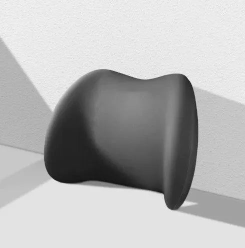Memory foam car headrest and back support cushion set in black, green, grey or pink