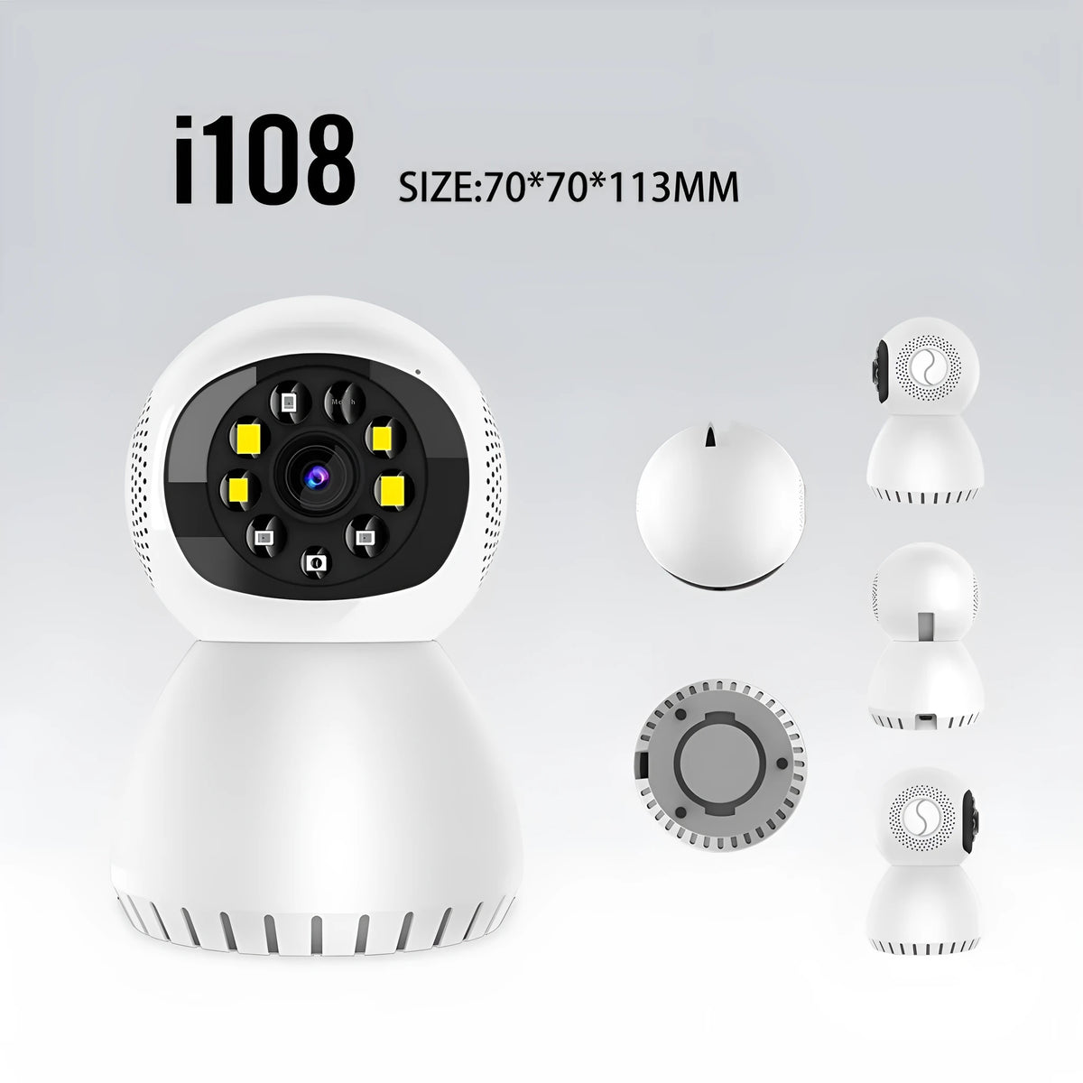 Dual-frequency wireless security camera with 1080p HD resolution for indoor outdoor home monitoring