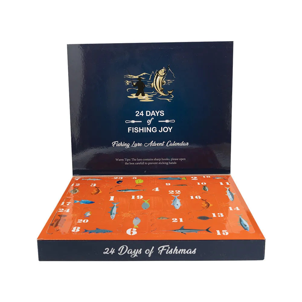 Metal Mino Bog fishing set blind box with Christmas theme and 01 style colour.