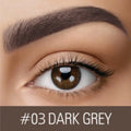 Waterproof eyebrow cream in dark grey and golden yellow shades