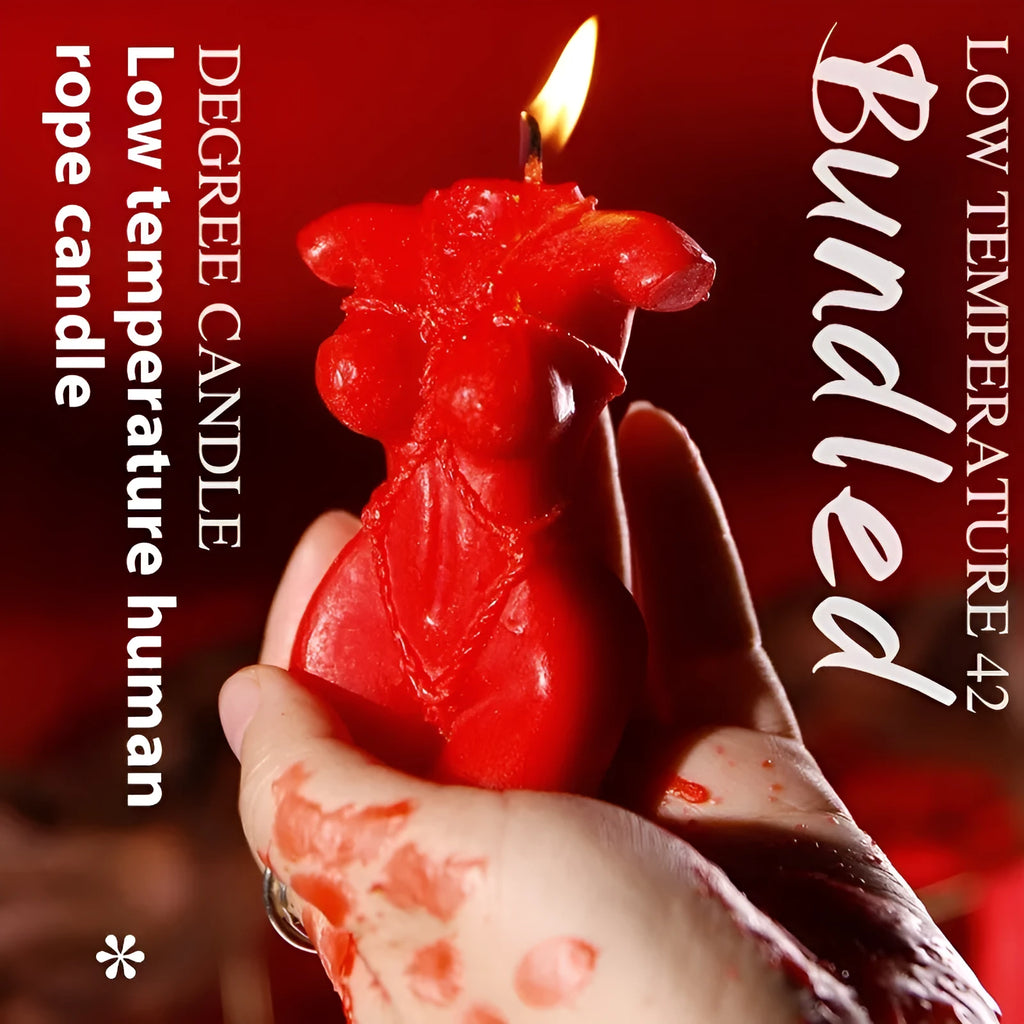 Low temperature soy wax massage candle for sensual play in Lilac Purple, Rose Red, or Spring Pink.