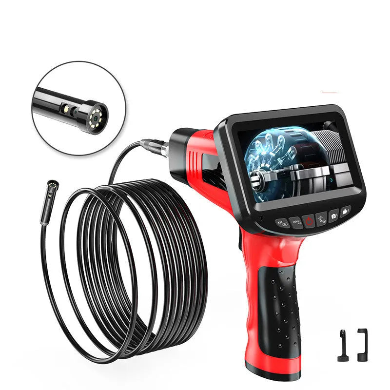 Dual-lens endoscope HD inspection camera with 8.5mm diameter probe and cable options
