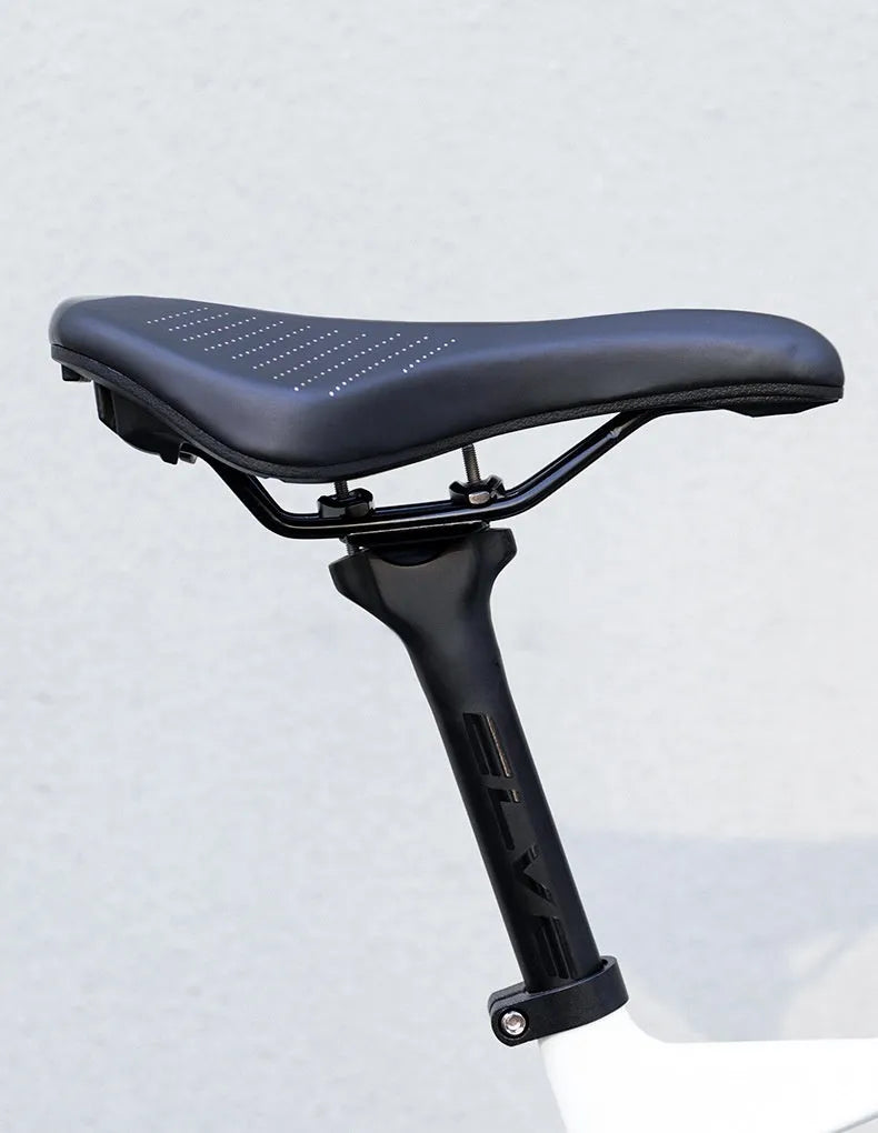 Medium mountain bike seat cushion in black or pink colour with PU foam construction