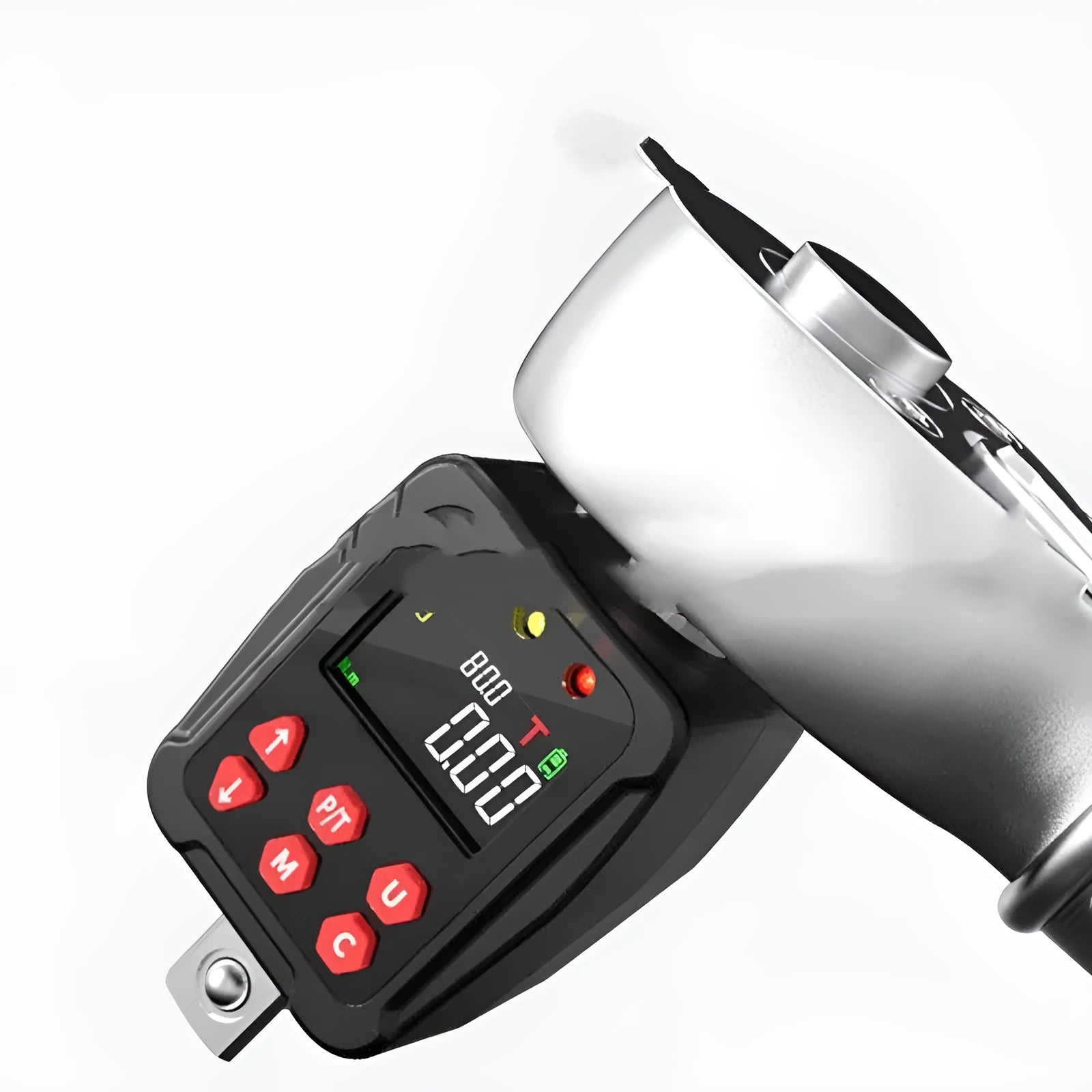 Digital torque meter with 1/2-inch drive and 200 N·m capacity display