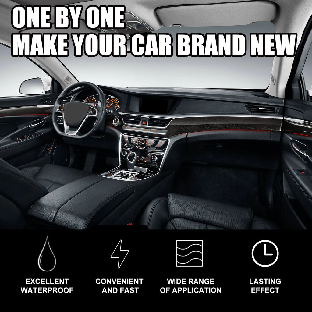 120ml car dashboard renovation cleaner bottle for dust-proof seat and interior care