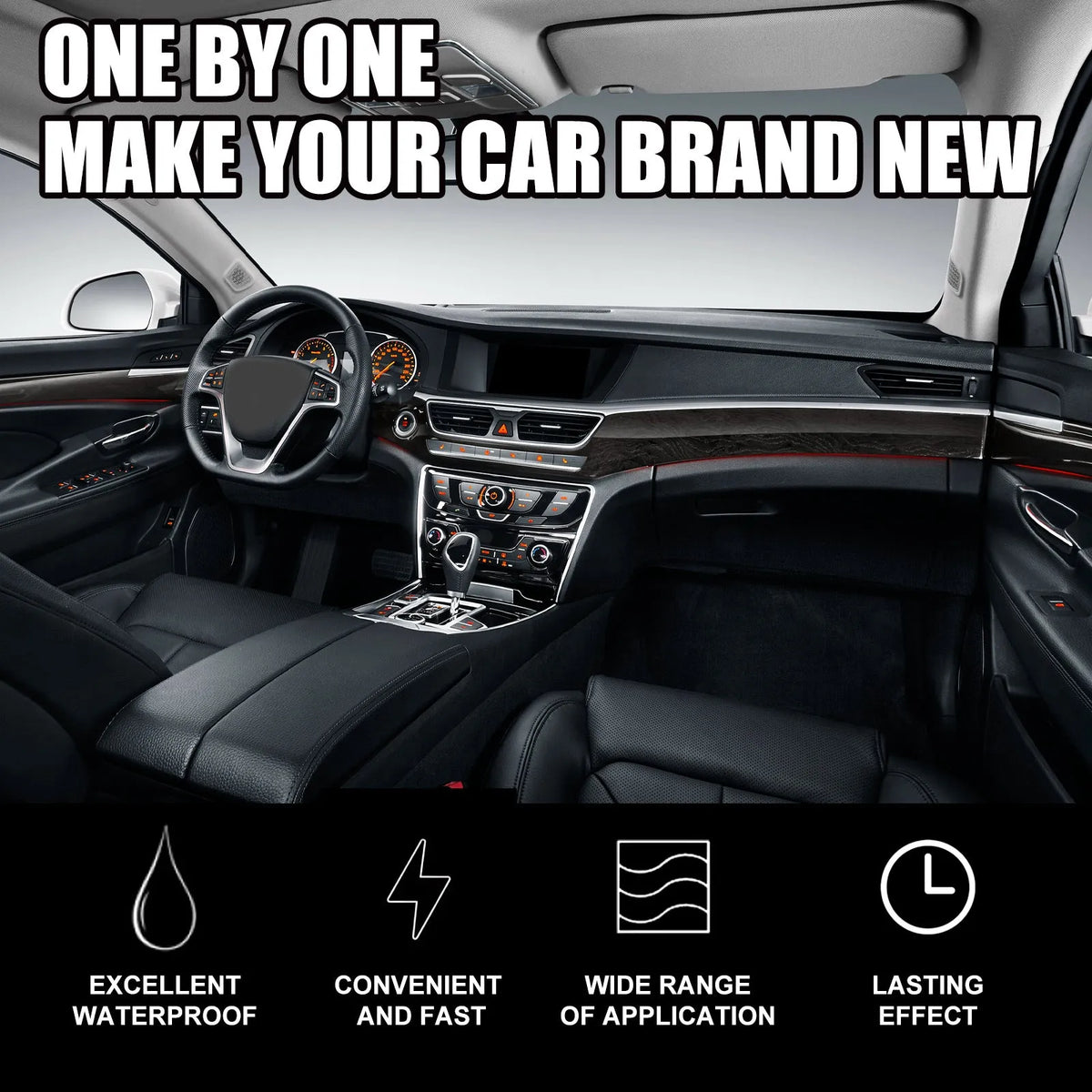 120ml car dashboard renovation cleaner bottle for dust-proof seat and interior care