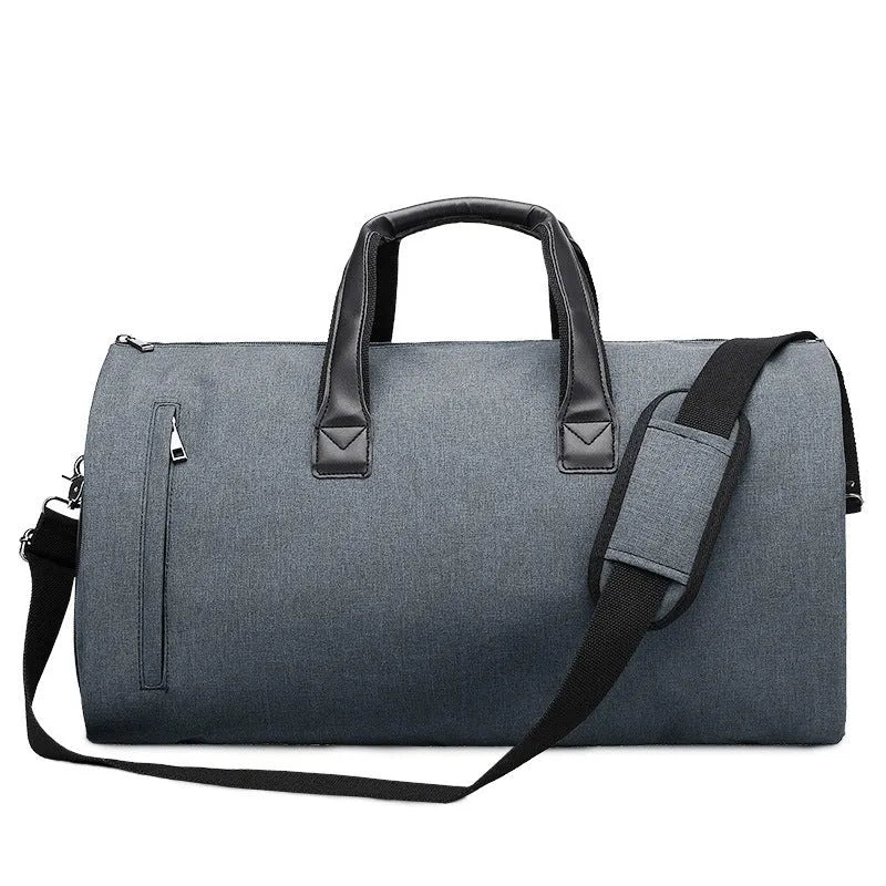 Medium oval travel bag with multiple internal compartments for wet and dry separation