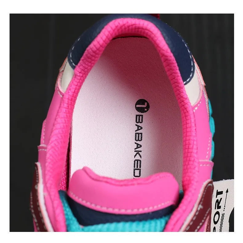 A pair of leather casual shoes with a thick wedge sole and round toe in a lace-up design.