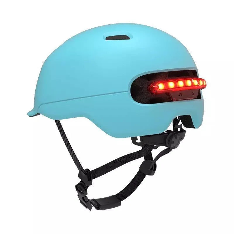 Urban Light Riding Intelligent Helmet in white with EPS PC construction and integrated lighting