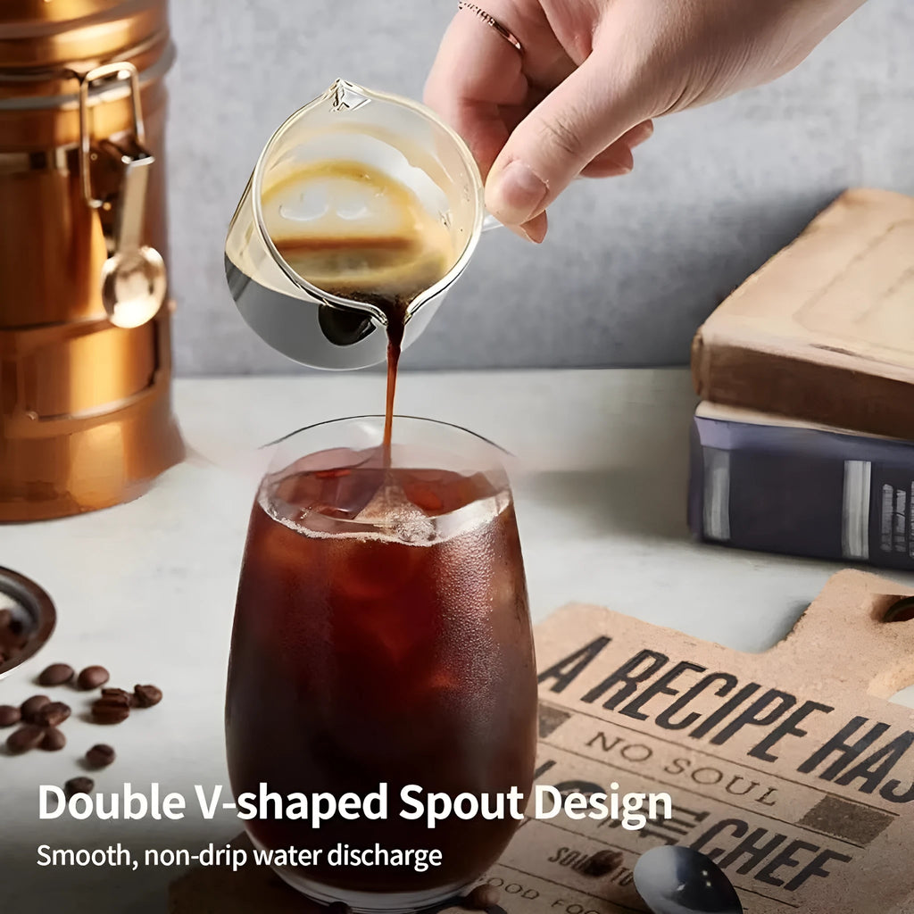 White double mouth transparent glass coffee cups modern minimalist design