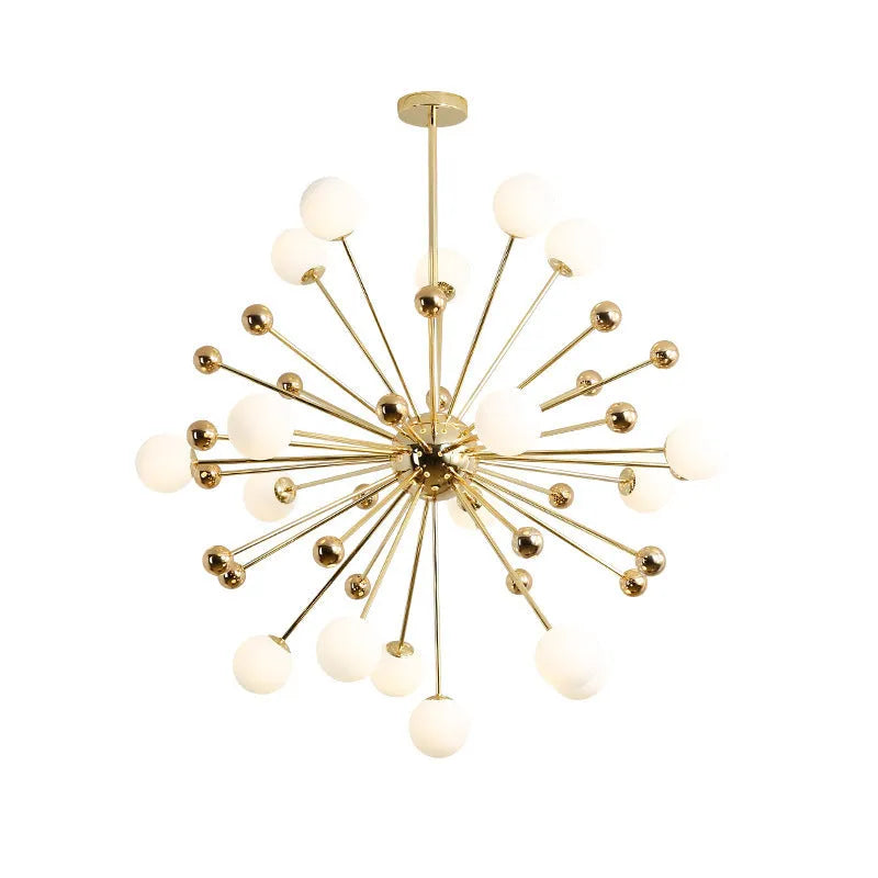 Iron chandelier LED ceiling light 800mm wide Nordic style adjustable height 1m 220V