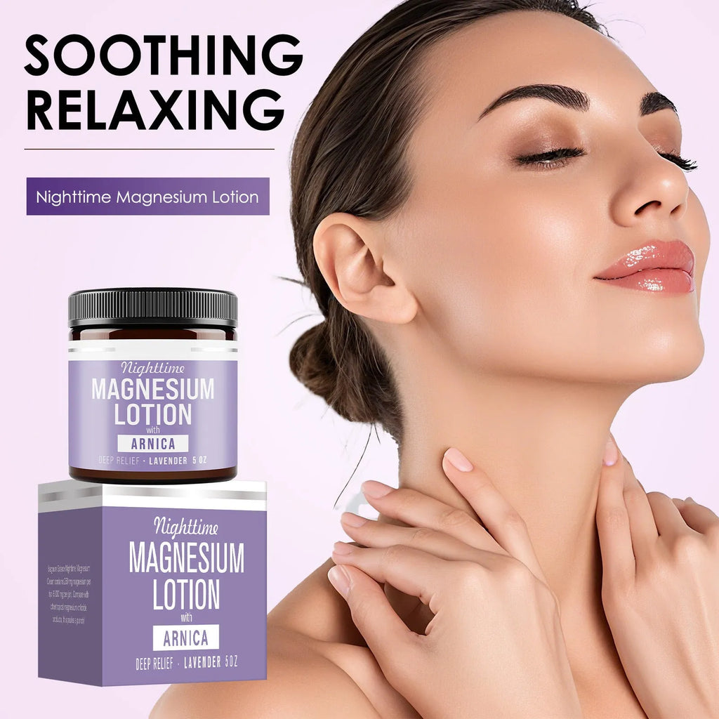 Magnesium body butter cream in 7.1cm container with 150ml content