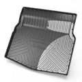 Black TPE car boot protection pad with carbon fibre pattern texture