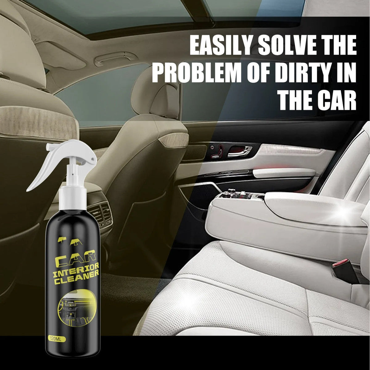 120ml car interior maintenance agent bottle for cleaning leather and plastic dashboard and seats