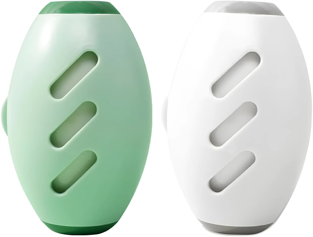Green reusable gel lint roller ball for pet hair removal from fabrics