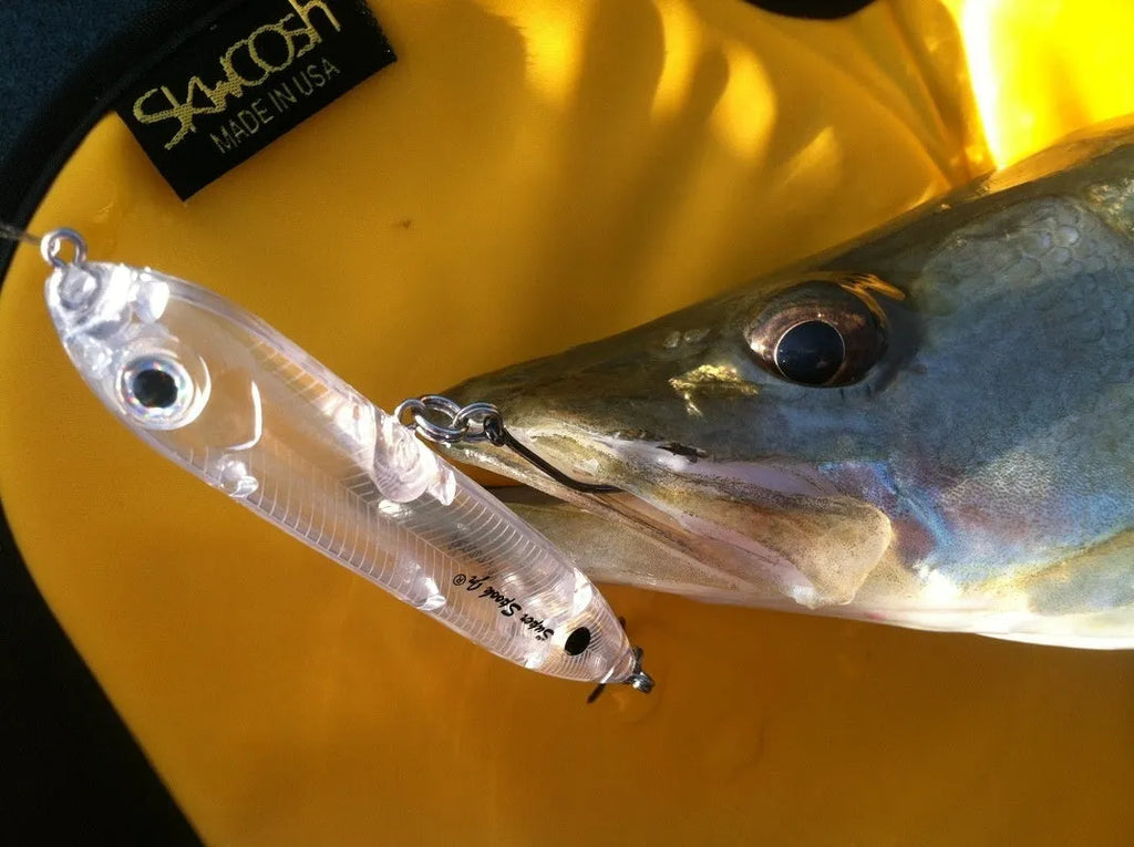 Transparent 9.5cm DIY fishing lure blank body with 7mm eye cavity