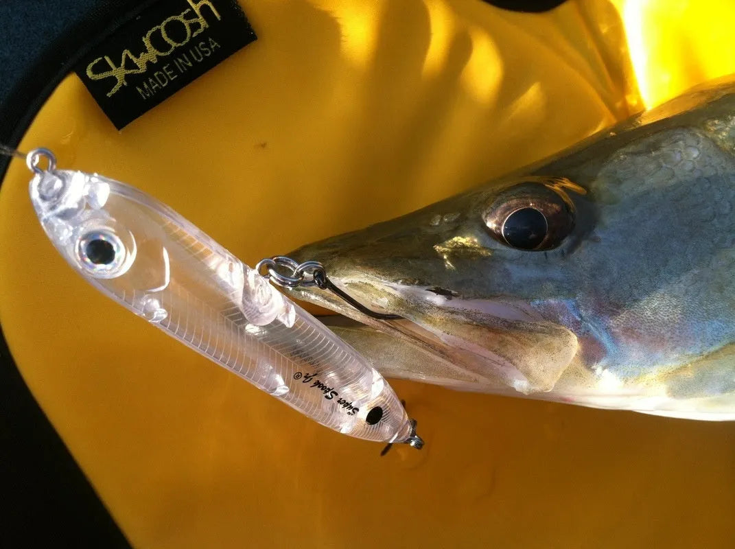 Transparent 9.5cm DIY fishing lure blank body with 7mm eye cavity