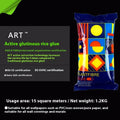3 rolls of glutinous rice wallpaper glue in environmental protection packaging for formaldehyde-free wall sticking