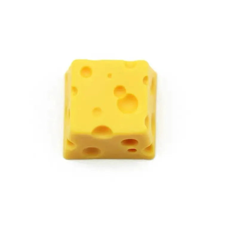 Yellow resin cheese character key cap for mechanical keyboard customisation