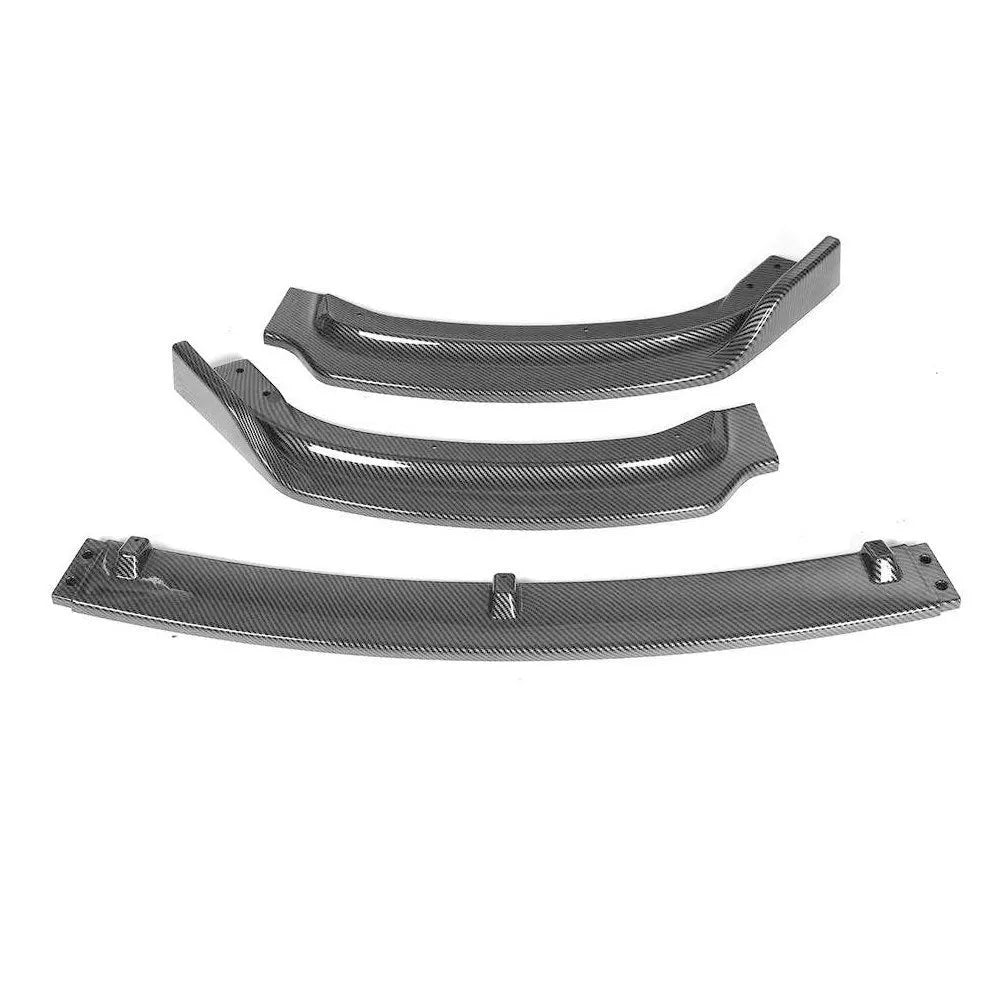 Bright black polypropylene front bumper lip spoiler for BMW 3 Series F30 F35 models