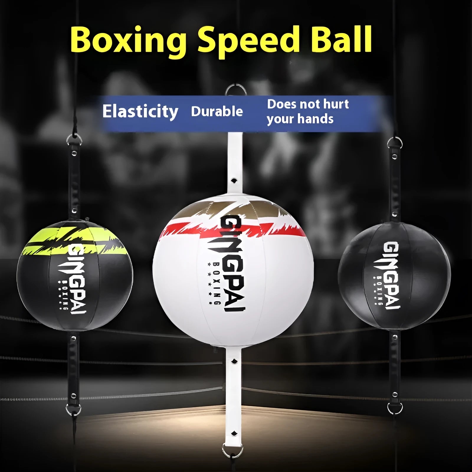 Hanging boxing speed ball training equipment for reaction and dodge drills
