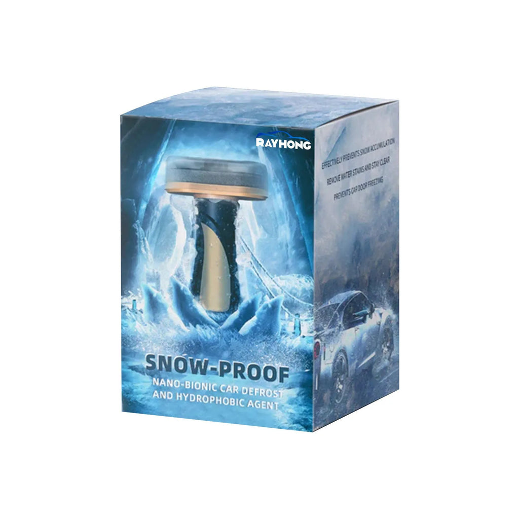 Hydrophobic nano coating car snow brush with a PE plastic handle