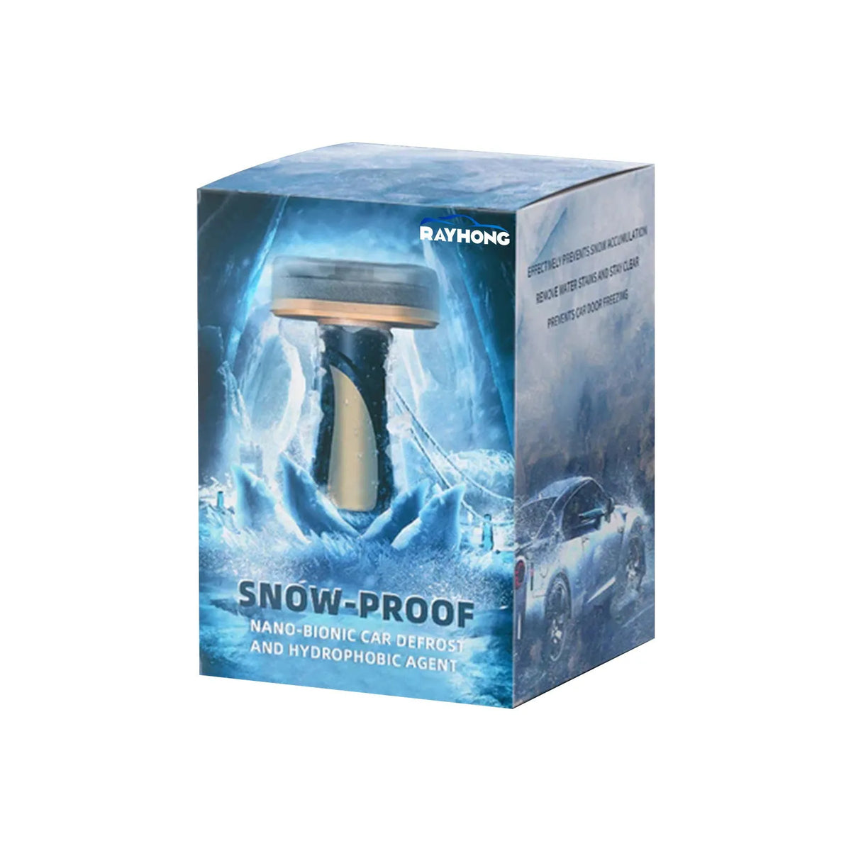 Hydrophobic nano coating car snow brush with a PE plastic handle