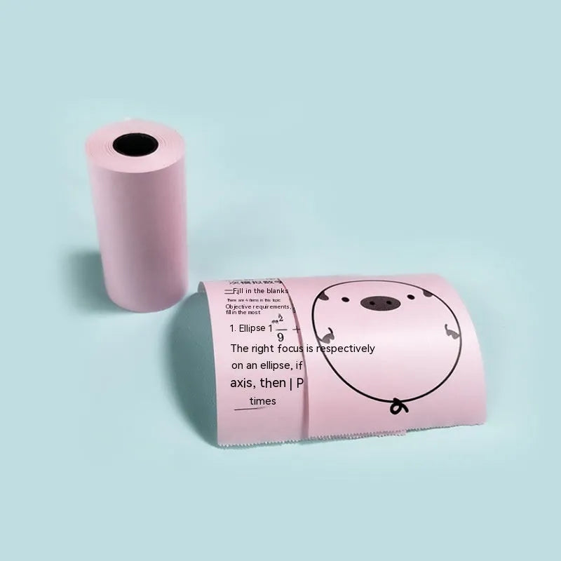 Box containing three rolls of coloured thermal paper for 57x30mm printers.
