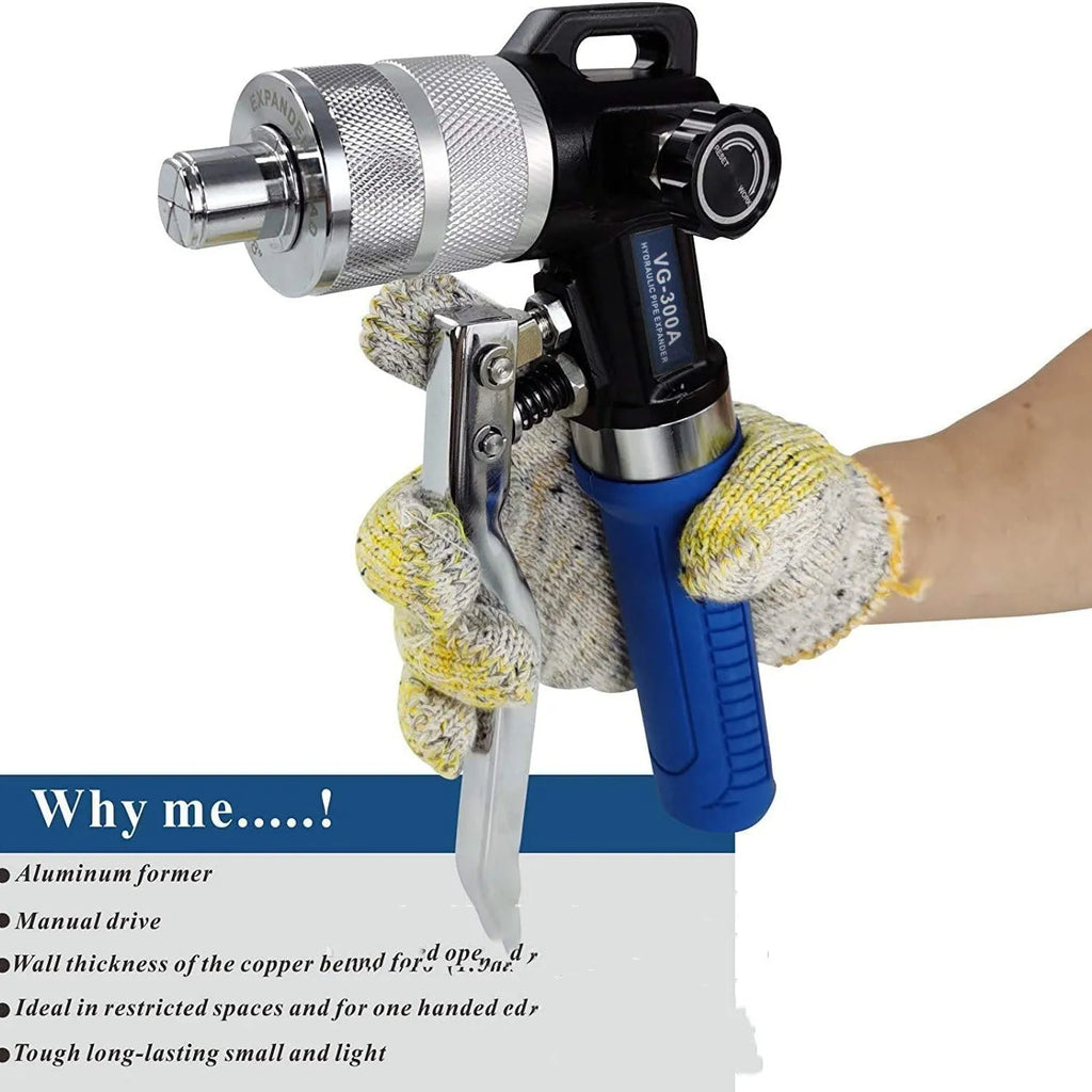 VG-300 style hydraulic tube expander tool for refrigeration system maintenance.