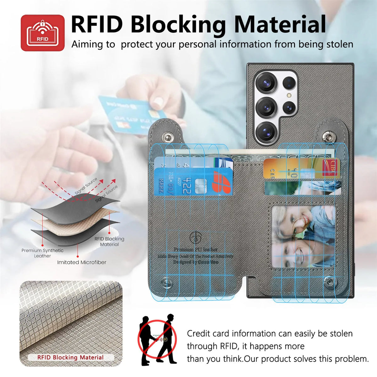 Wristband wallet card holder phone case in imitation leather with plaid embossed design for listed Samsung models