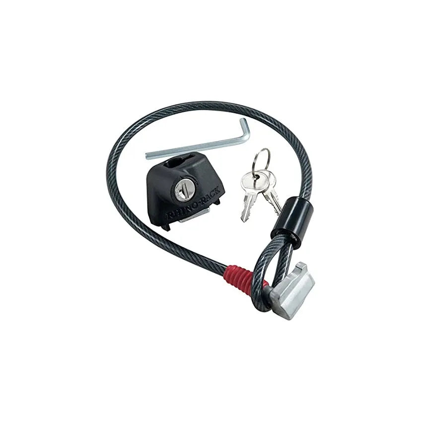 Plastic-sheathed steel cable lock for roof platforms in 600mm and 1200mm lengths