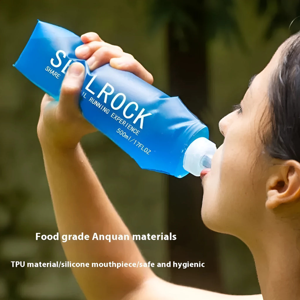 Plastic portable drinking straw for mountain climbing and biking hydration