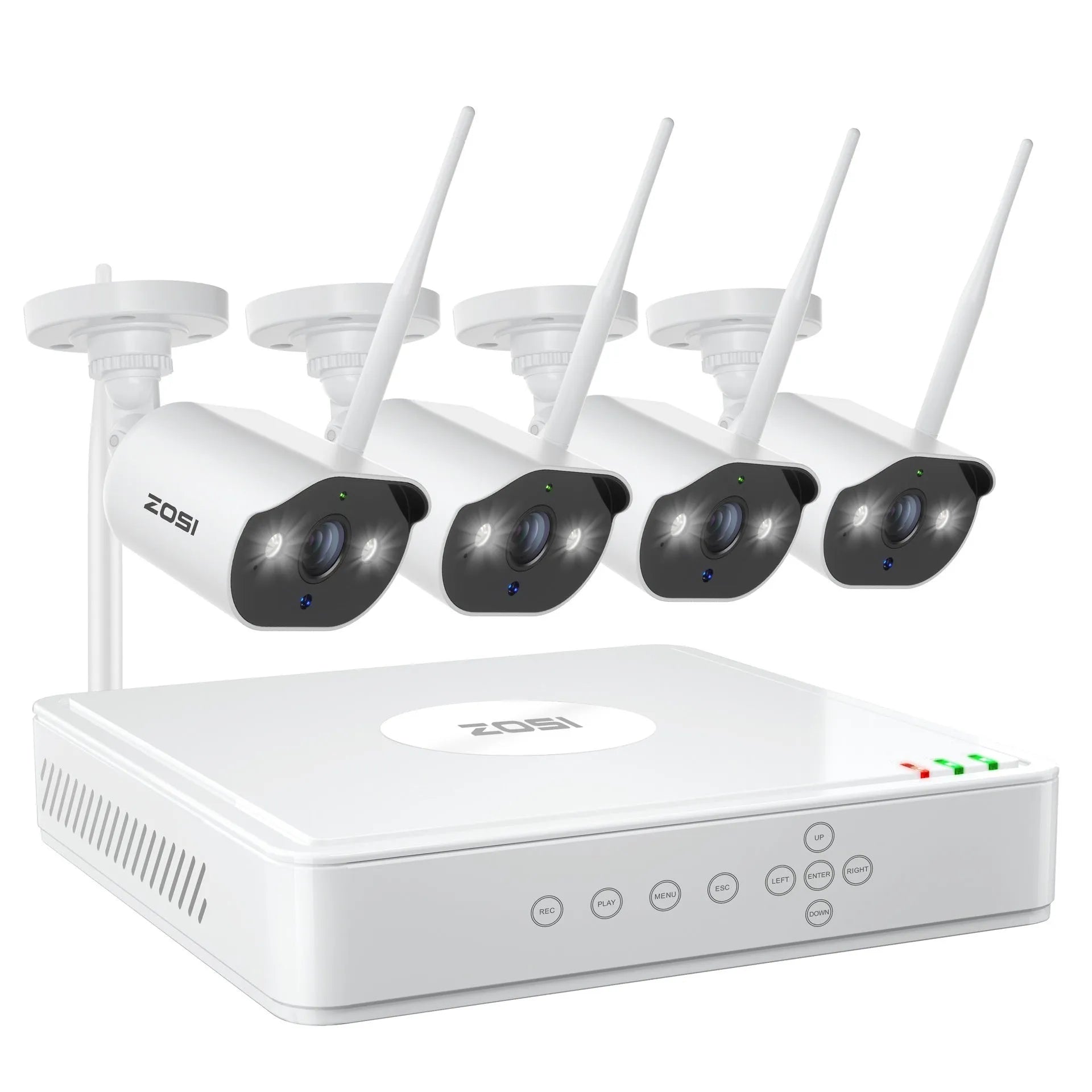 ZOSI Zhou Shi 5MP HD POE network video recorder security system with outdoor cameras