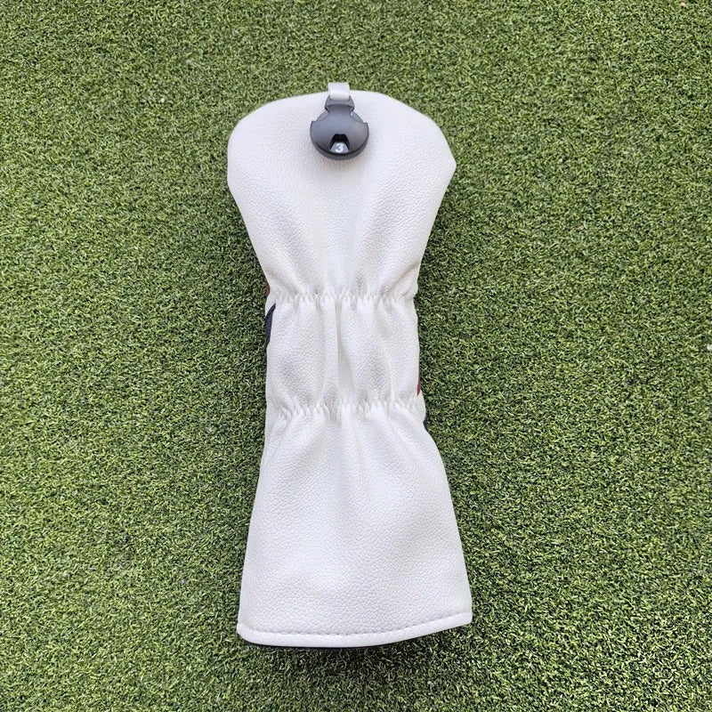 Simple golf club sleeve protective cover in black for fairway wooden pole sets